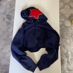 Furst of a kind cropped hoodie